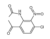 acetic acid-(6-acetyl-3-chloro-2-nitro-anilide) Structure