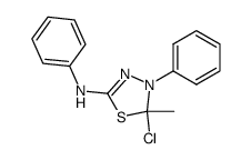 (5-chloro-5-methyl-4-phenyl-4,5-dihydro-[1,3,4]thiadiazol-2-yl)-phenyl-amine Structure