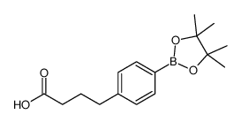 4-[4-(4,4,5,5-tetramethyl-1,3,2-dioxaborolan-2-yl)phenyl]butanoic acid Structure