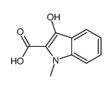3-hydroxy-1-methylindole-2-carboxylic acid结构式