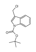 3-(Chloromethyl)-1H-indole-1-carboxylic Acid 1,1-Dimethylethyl Ester Structure