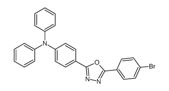 4-(5-(4-bromophenyl)-1,3,4-oxadiazol-2-yl)-N,N-diphenylaniline结构式