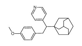 1-(Adamant-1-yl)-2-(4-methoxyphenyl)-1-(pyrid-4-yl)-ethan结构式