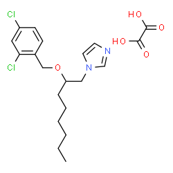 1-(2-(2,4-dichlorobenzyloxy)-n-octyl)imidazole oxalate Structure