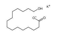 potassium 15-hydroxypentadecanoate Structure