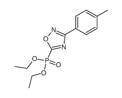 diethyl (3-(p-tolyl)-1,2,4-oxadiazol-5-yl)phosphonate结构式