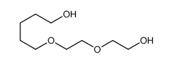 5-[2-(2-hydroxyethoxy)ethoxy]pentan-1-ol结构式