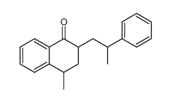 4-methyl-2-(2-phenyl-propyl)-3,4-dihydro-2H-naphthalen-1-one Structure