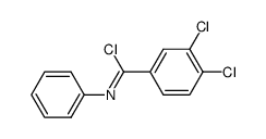 3,4-dichloro-N-phenylbenzimidoyl chloride结构式