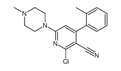 2-chloro-4-(2-methylphenyl)-6-(4-methylpiperazin-1-yl)pyridine-3-carbonitrile Structure