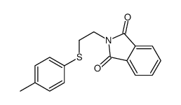2-[2-(4-methylphenyl)sulfanylethyl]isoindole-1,3-dione Structure