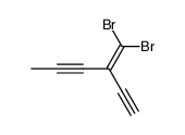 3-(dibromomethylene)hexa-1,4-diyne Structure