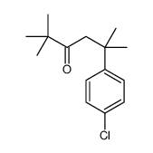 5-(4-chlorophenyl)-2,2,5-trimethylhexan-3-one结构式