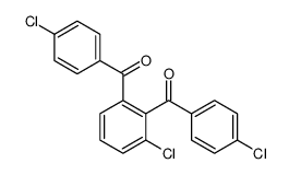 [3-chloro-2-(4-chlorobenzoyl)phenyl]-(4-chlorophenyl)methanone结构式