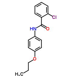 2-Chloro-N-(4-propoxyphenyl)benzamide结构式