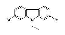 2,7-dibromo-9-ethylcarbazole Structure