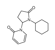 1-(1-cyclohexyl-5-oxopyrrolidin-2-yl)pyridin-2-one Structure