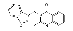 3-(1H-indol-3-ylmethyl)-2-methylquinazolin-4-one Structure