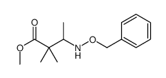 methyl 2,2-dimethyl-3-(phenylmethoxyamino)butanoate Structure