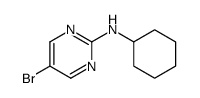 5-bromo-N-cyclohexylpyrimidin-2-amine Structure