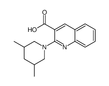 2-(3,5-dimethylpiperidin-1-yl)quinoline-3-carboxylic acid Structure