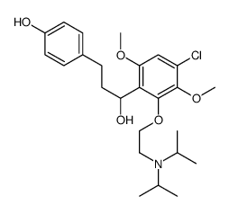 4-[3-[4-chloro-2-[2-[di(propan-2-yl)amino]ethoxy]-3,6-dimethoxyphenyl]-3-hydroxypropyl]phenol Structure