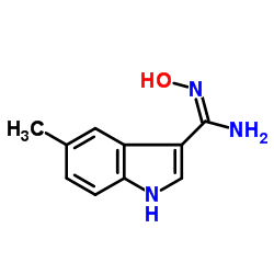 N-Hydroxy-5-methyl-1H-indole-3-carboximidamide structure