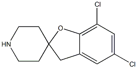 5,7-dichloro-3H-spiro[benzofuran-2,4'-piperidine]结构式