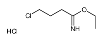 ethyl 4-chlorobutanimidate,hydrochloride Structure