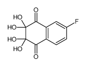 6-fluoro-2,2,3,3-tetrahydroxynaphthalene-1,4-dione结构式