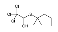 2,2,2-trichloro-1-(2-methylpentan-2-ylsulfanyl)ethanol结构式