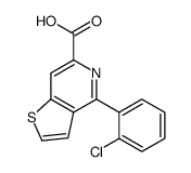 4-(2-chlorophenyl)thieno[3,2-c]pyridine-6-carboxylic acid结构式