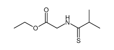 N-(2-methyl-1-thioxopropyl)glycine ethyl ester Structure