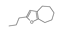 2-propyl-5,6,7,8-tetrahydro-4H-cyclohepta[b]furan结构式