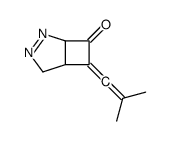 7-(2-methylprop-1-enylidene)-3,4-diazabicyclo[3.2.0]hept-3-en-6-one Structure