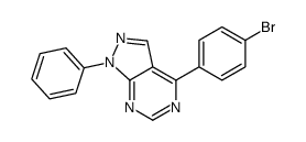 4-(4-bromophenyl)-1-phenylpyrazolo[3,4-d]pyrimidine结构式