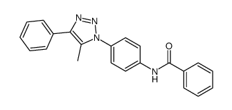 N-[4-(5-methyl-4-phenyltriazol-1-yl)phenyl]benzamide结构式