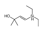 4-diethylsilyl-2-methylbut-3-en-2-ol结构式