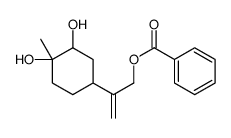 2-(3,4-dihydroxy-4-methylcyclohexyl)prop-2-enyl benzoate Structure