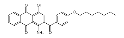 1-amino-4-hydroxy-2-(4-octoxybenzoyl)anthracene-9,10-dione结构式