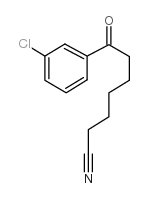 7-(3-chlorophenyl)-7-oxoheptanenitrile Structure