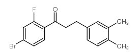 4'-BROMO-3-(3,4-DIMETHYLPHENYL)-2'-FLUOROPROPIOPHENONE Structure