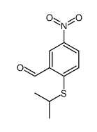5-nitro-2-propan-2-ylsulfanylbenzaldehyde结构式