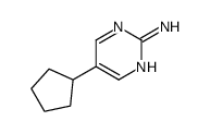 5-cyclopentylpyrimidin-2-amine Structure