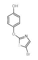 4-[(5-bromo-1,3-thiazol-2-yl)oxy]phenol Structure