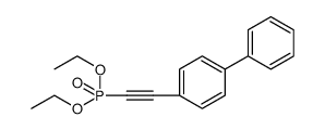 Phosphonic acid, ([1,1'-biphenyl]-4-ylethynyl)-, diethyl ester Structure