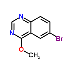 6-溴-4-甲氧基喹唑啉结构式