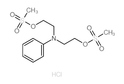 N,N-bis(2-methylsulfonyloxyethyl)aniline structure