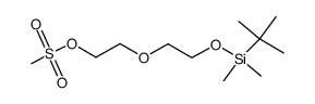 2-[2-[[(1,1-dimethylethyl)dimethylsilyl]oxy]ethoxy]ethyl 1-methanesulfonate结构式