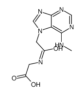 2-[[2-[6-(methylamino)purin-7-yl]acetyl]amino]acetic acid结构式
